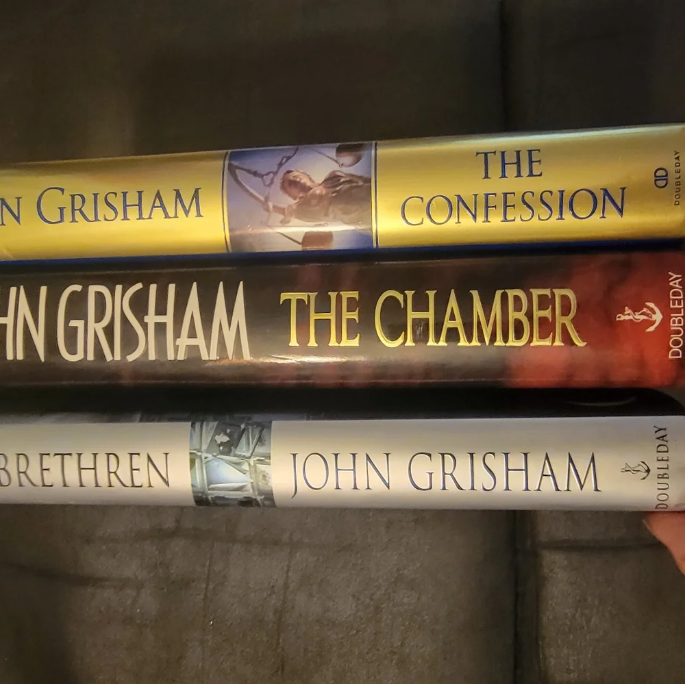 Pack of John‎ Grisham Novels: Chamber, Confession, & Brethren Hardbacks